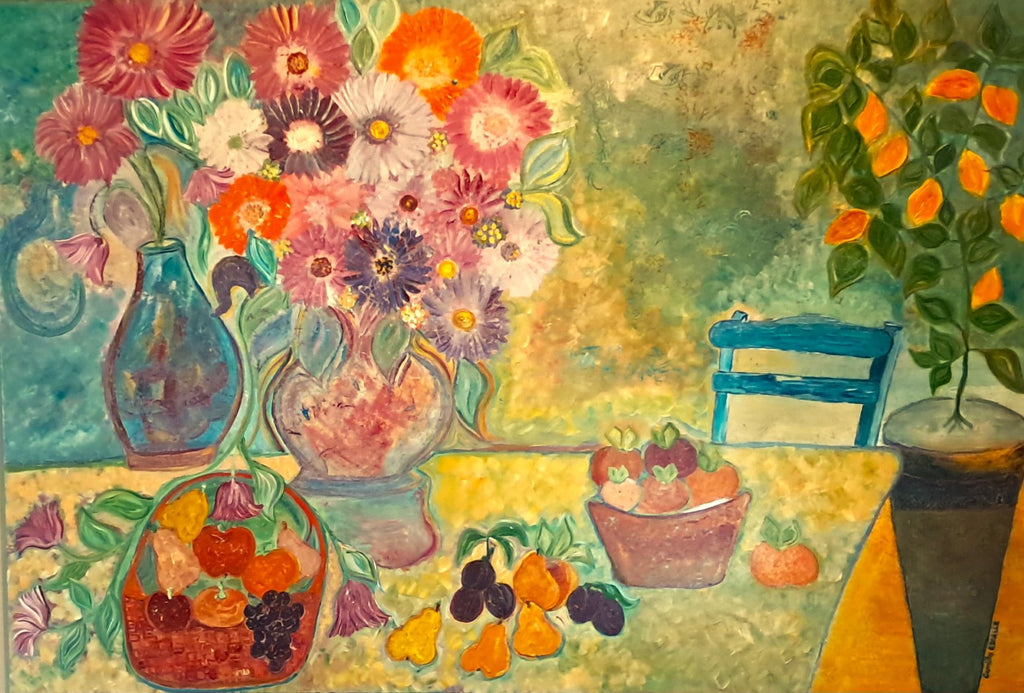 Senteurs, goûts et couleurs de Provence - Peinture originale