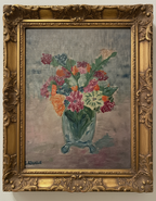 VENDU - Bouquet de Fleurs - Peinture Originale C. Escalle