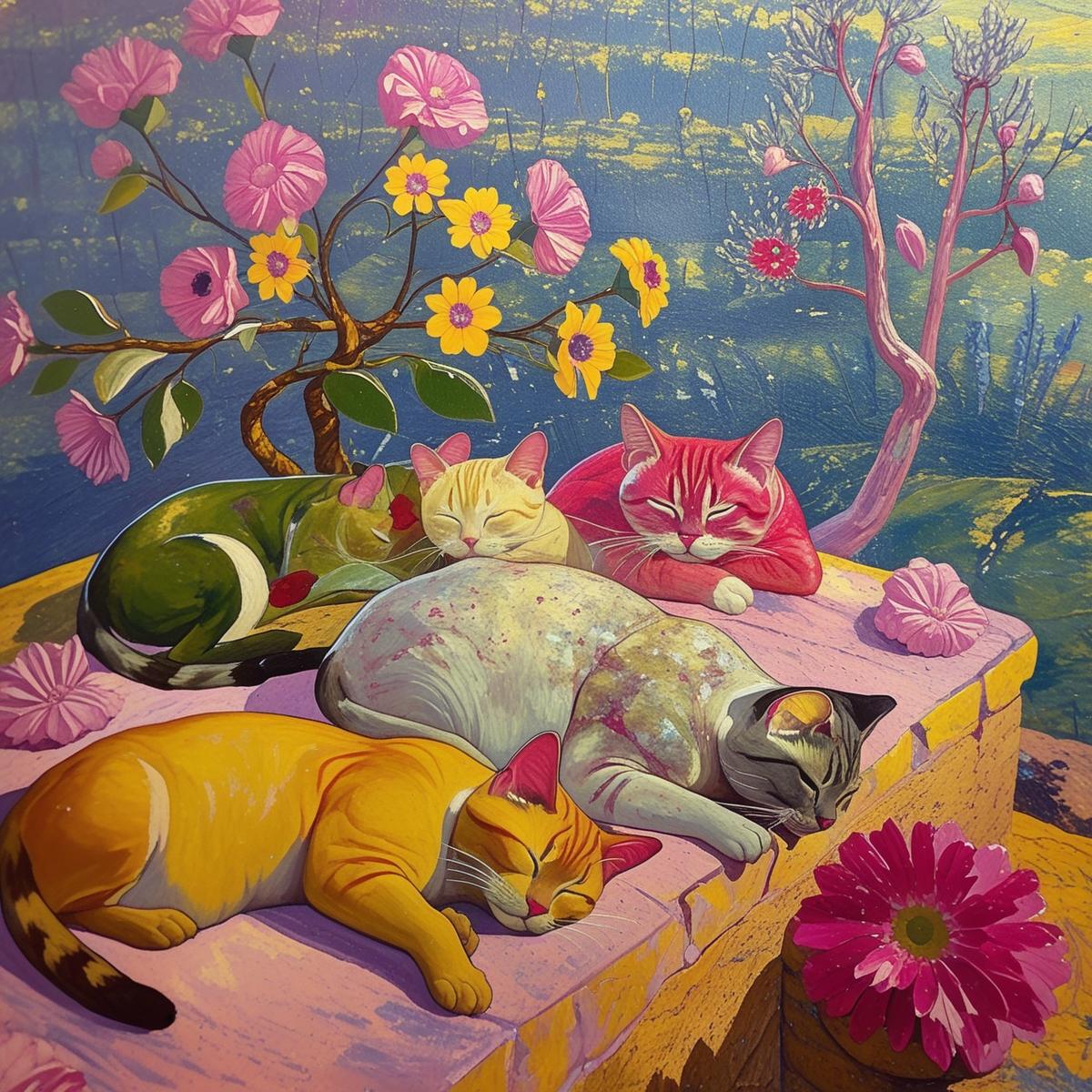 Chats en Terrasses Provençales - Série 4 - Fichier Numérique