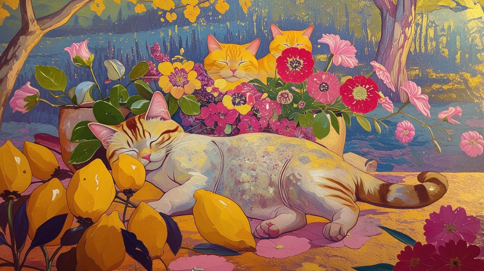 Chats en Terrasses Provençales - Série 4 - Fichier Numérique