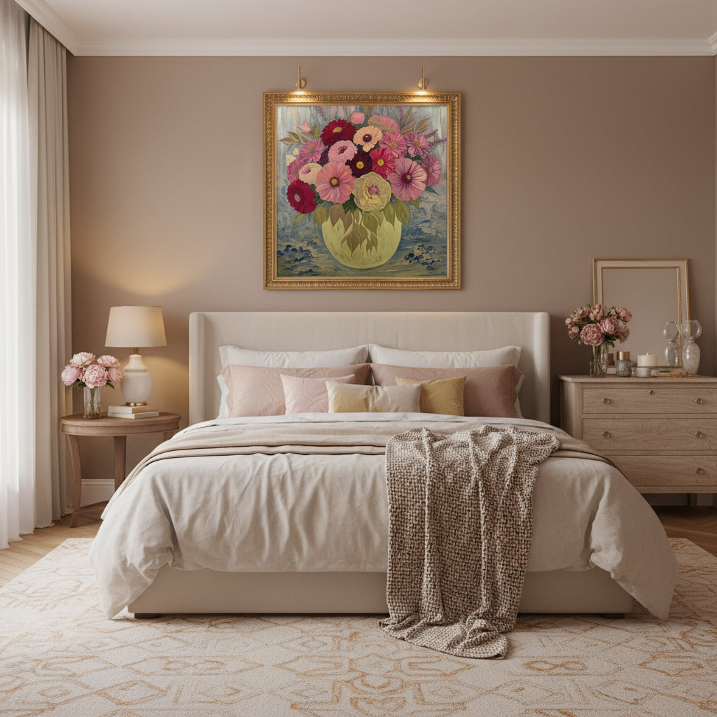 Bouquet de Gerberas Roses - Impression d'Art Numérique