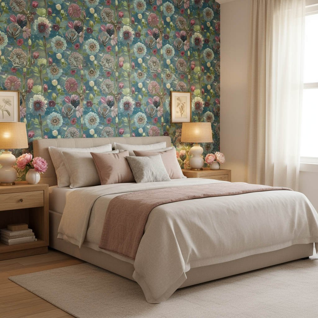 Prairie fleurie sauvage - Jardin botanique - Seamless pattern