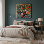 Jardin aux Cerises et Rouge-Gorge - Motif Botanique Luxuriant