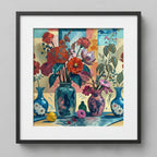 Bouquets Floraux Colorés - Impression d'Art Numérique