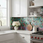 Branches de Cerisiers en Fleurs - Mosaïque Décorative Seamless