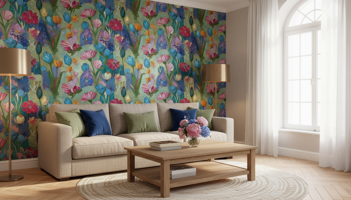 Motif floral Provence - Seamless pattern - Art numérique