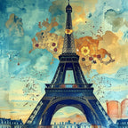 La Tour Eiffel de Paris - Série 1 - Fichier Numérique
