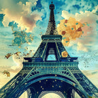La Tour Eiffel de Paris - Série 1 - Fichier Numérique