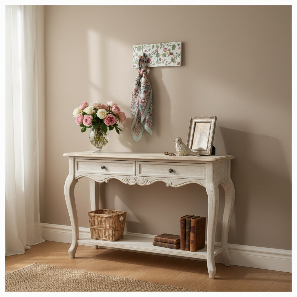 Mise en scène avec votre porte-manteau fleuri