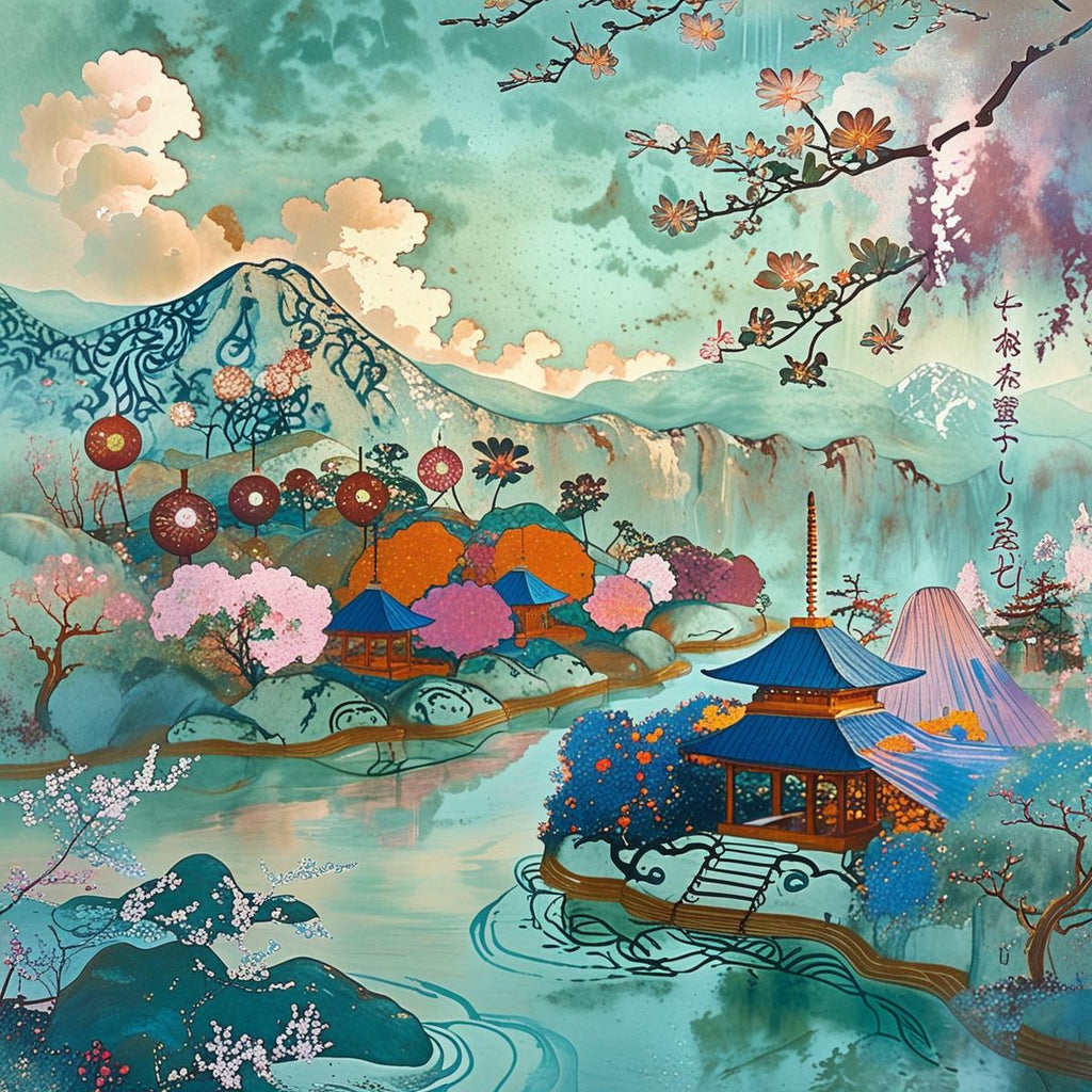 Paysage Japonais - Série 3 - Fichier Numérique