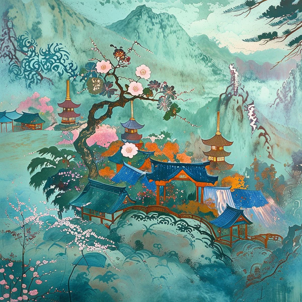 Paysage Japonais - Série 3 - Fichier Numérique