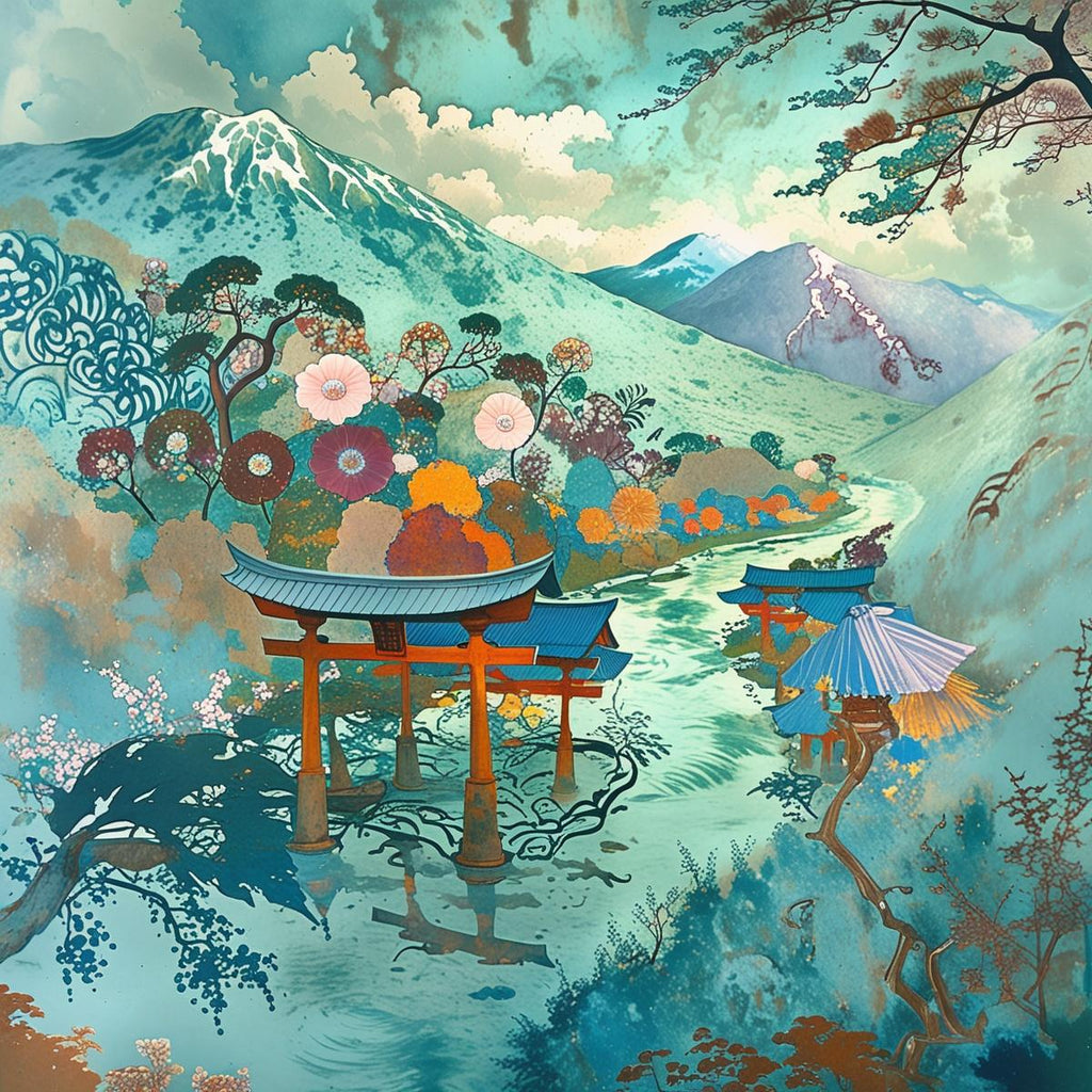 Paysage Japonais - Série 3 - Fichier Numérique