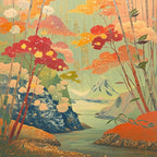 Paysage Japonais - Série 2 - Fichier Numérique
