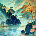 Paysage Japonais - Série 1 - Fichier Numérique