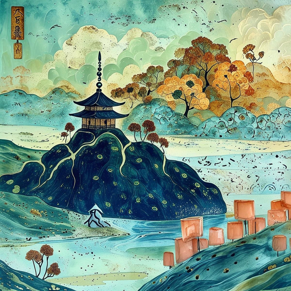 Paysage Japonais - Série 1 - Fichier Numérique