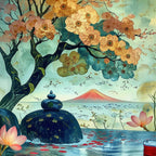 Paysage Japonais - Série 1 - Fichier Numérique