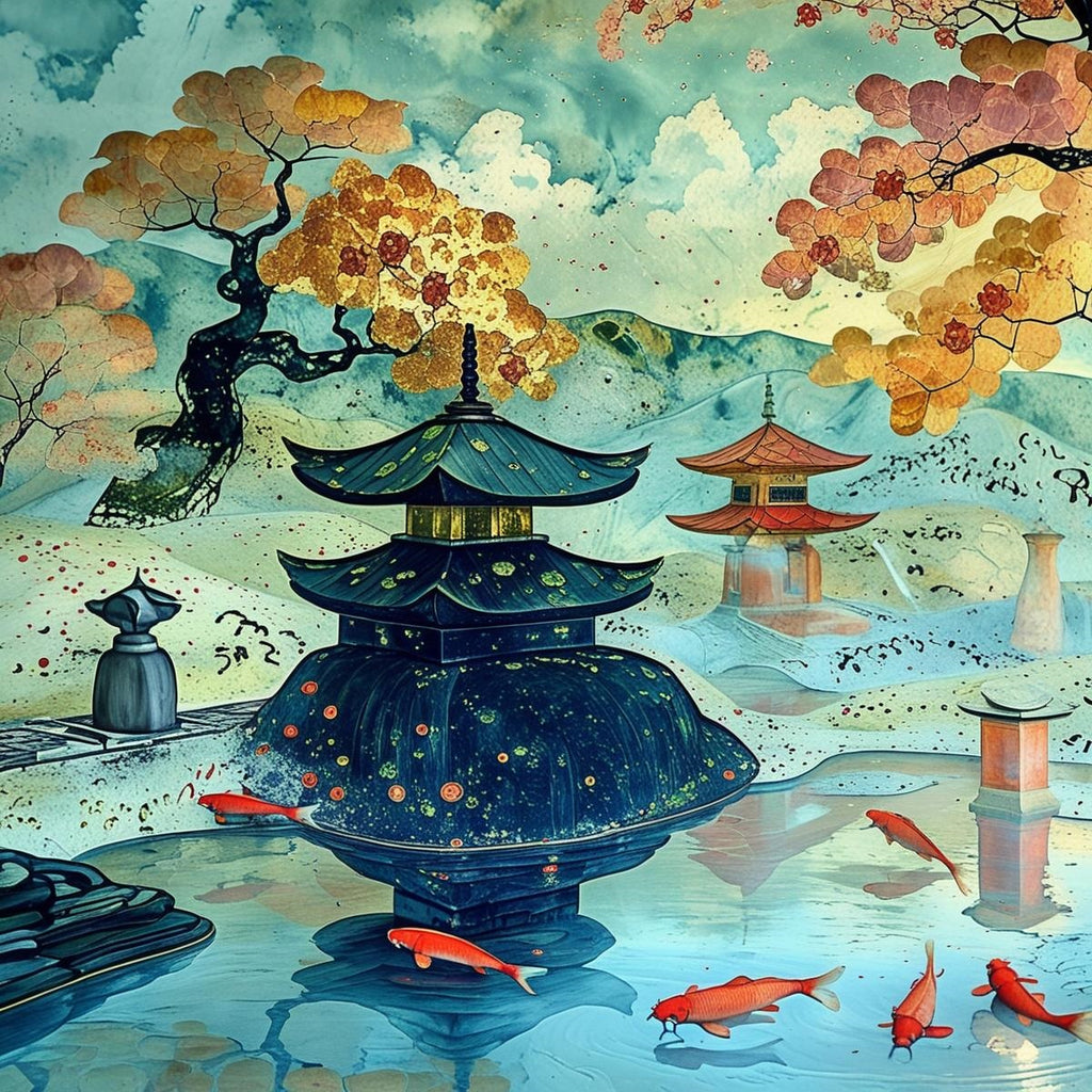 Paysage Japonais - Série 1 - Fichier Numérique